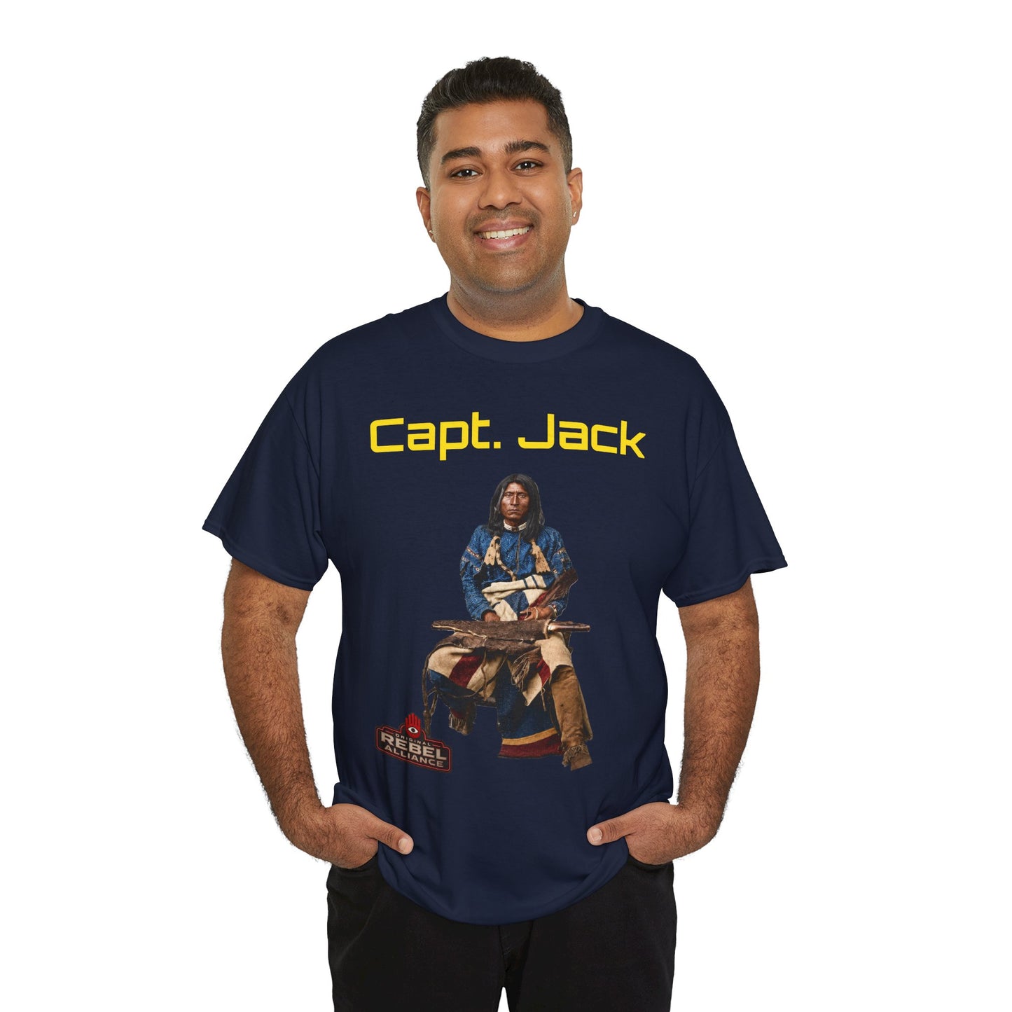 Capt. Jack Graphic Tee — Vintage Captain Illustration Shirt