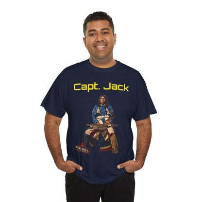 Capt. Jack Graphic Tee — Vintage Captain Illustration Shirt