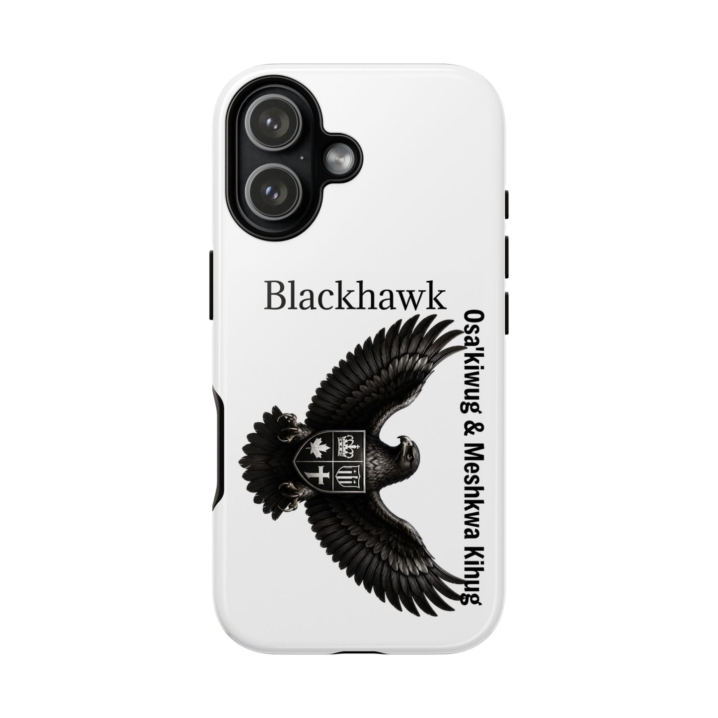 Sac&Fox Phone Case — 'Blackhawk' Raven Crest Protective Tough Case