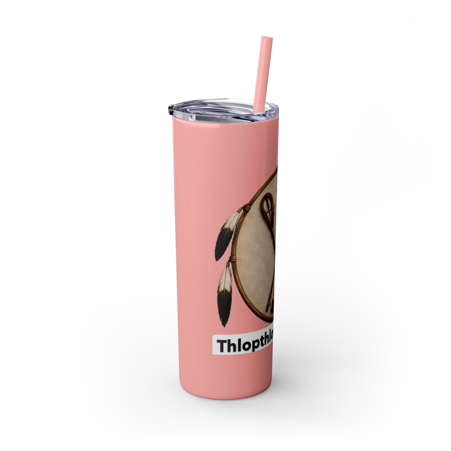 Thlopthlocco Skinny Tumbler with Straw, 20oz