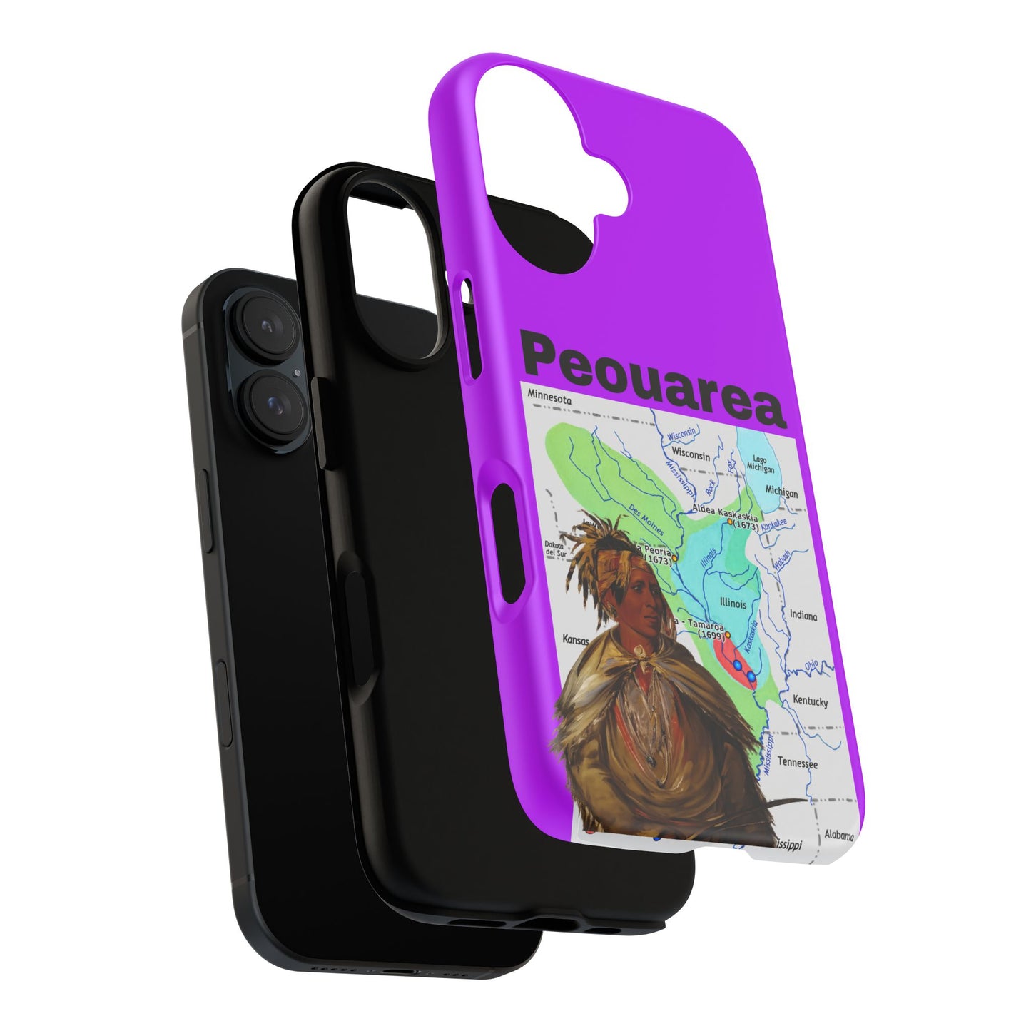Peoria Phone Case — 'Peouarea' Dreamcatcher Shield Design