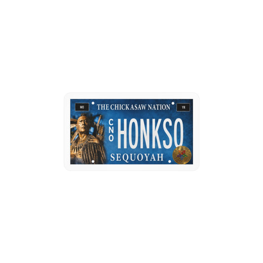 Chickasaw Nation "HONKSO SEQUOYAH" Native Heritage Sticker