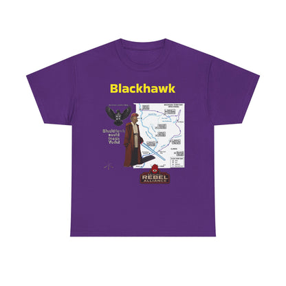 Blackhawk Rebel Trail Vintage Map Graphic T-Shirt
