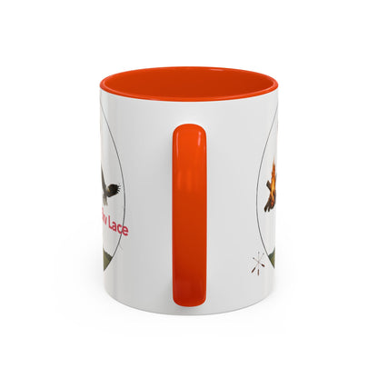 Kialegee Adventure Mug — 'Ekv Lace' Cross, Eagle & Campfire Ceramic Coffee Cup (11oz/15oz)