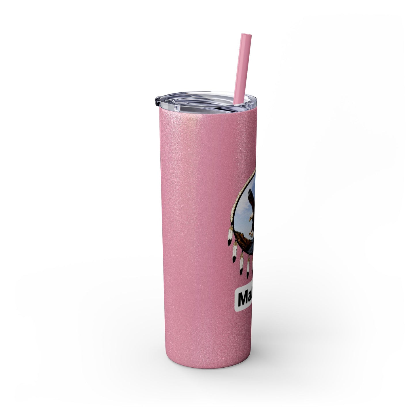 Modoc Eagle Skinny Tumbler – 20oz Straw Travel Cup (Maklaks)