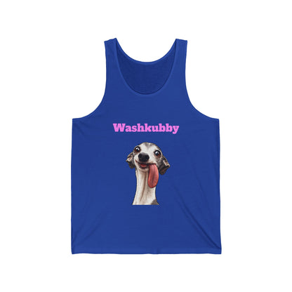 Washkubby Dog Tank Top – Funny Greyhound Tongue Tee