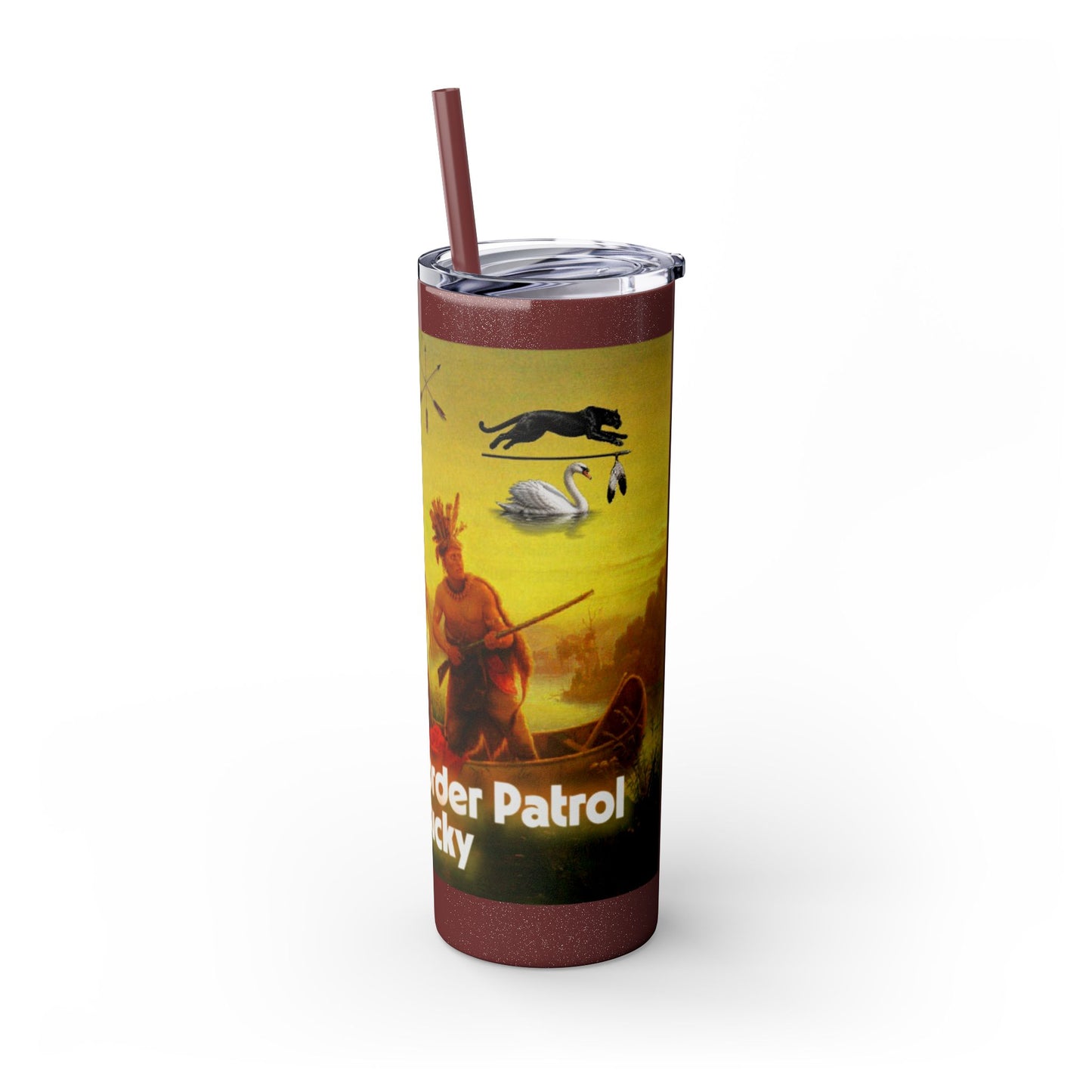 Shawnee East Skinny Tumbler with Straw, 20oz