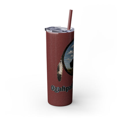 Quapaw Buffalo Skinny Tumbler 20oz — Ogahpahka Design