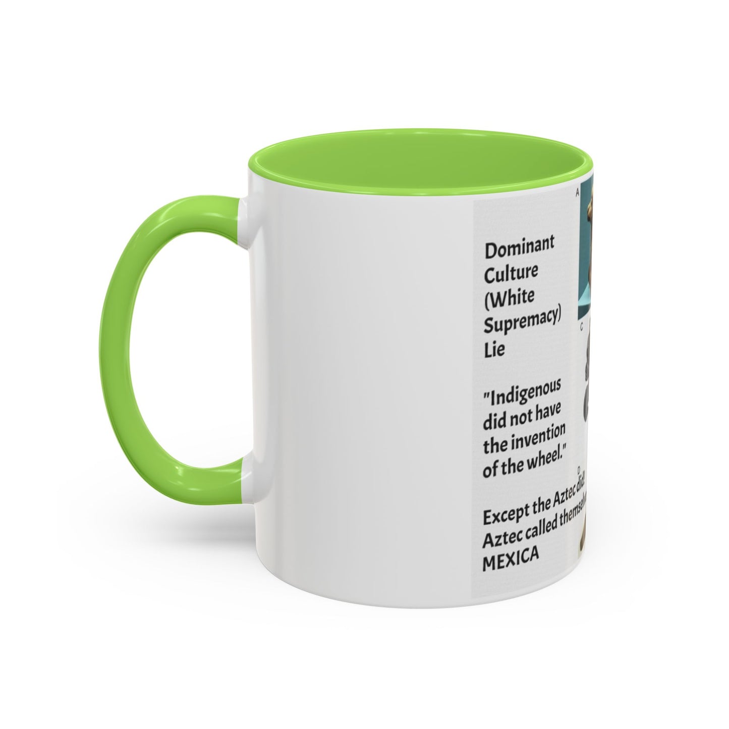 Aztec Artifact Photos Collage Coffee Mug (11oz/15oz)