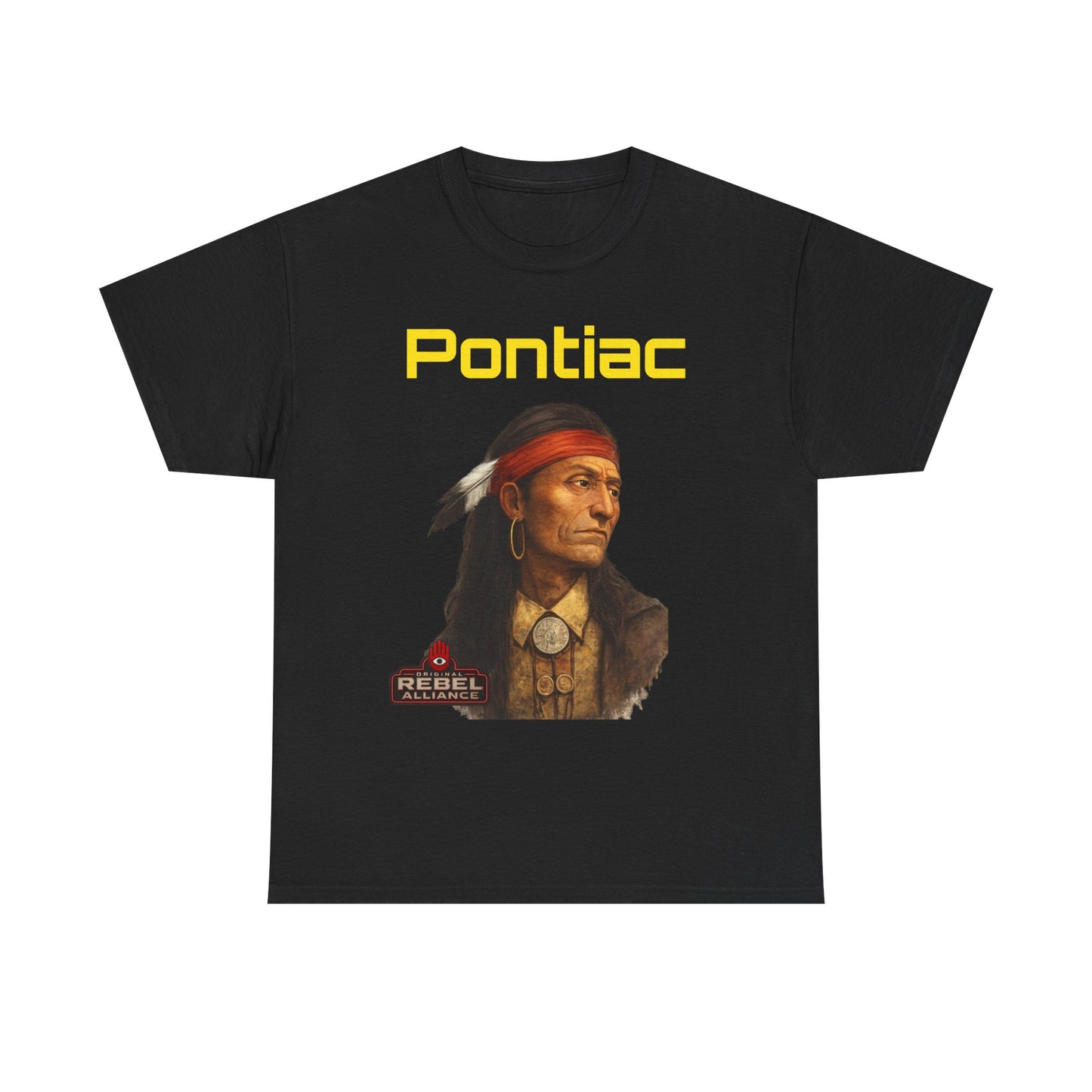 Pontiac Portrait T‑Shirt — Native Chief Graphic Tee