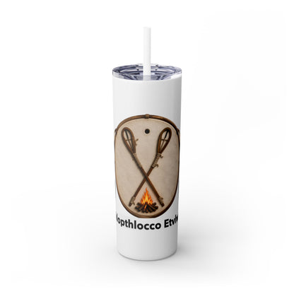 Thlopthlocco Skinny Tumbler with Straw, 20oz