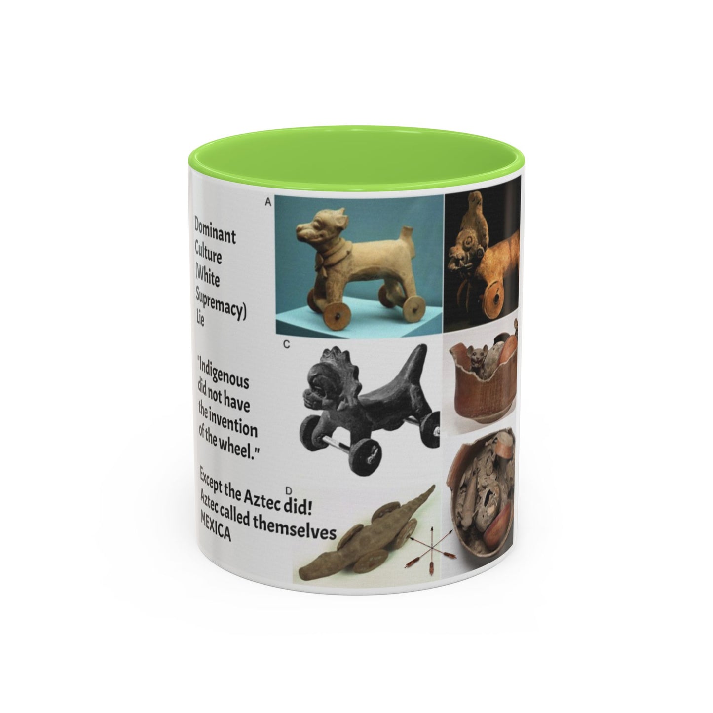 Aztec Artifact Photos Collage Coffee Mug (11oz/15oz)
