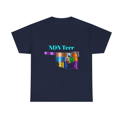 NDN Terr Oklahoma Map Tee — Native Pride Graphic T-Shirt with Arrows