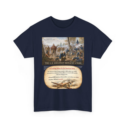 Chief Little Turtle Historical Battle Tee — "The U.S. Greatest Defeat by a Tribe" Cotton T-Shirt