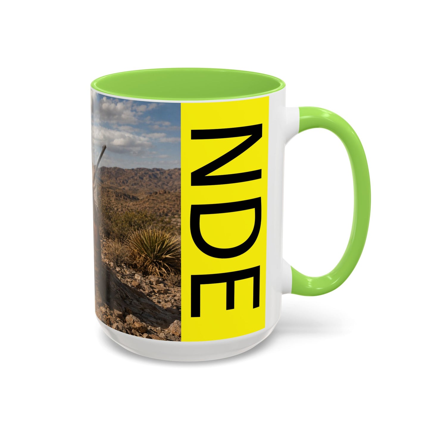 Ft. Sill Apache Desert Scene Coffee Mug — 'N'de' Southwest Landscape 11/15oz