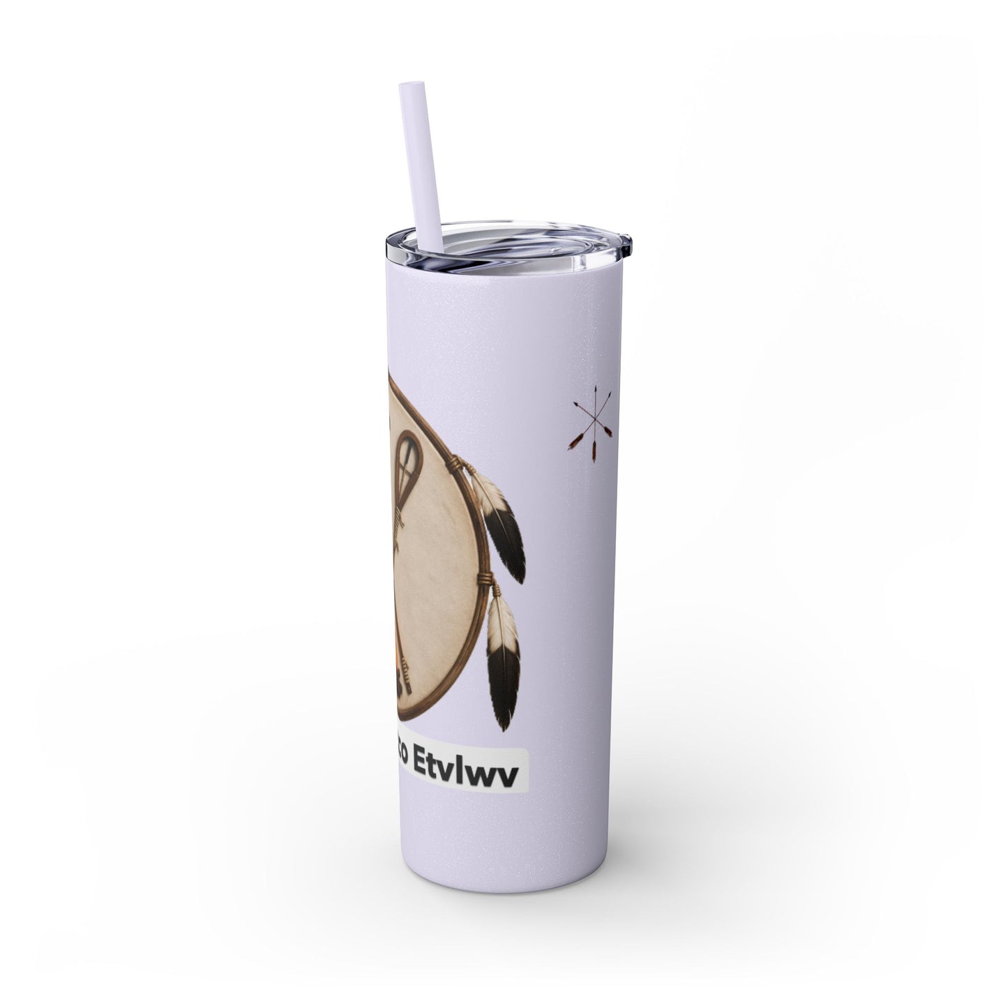 Thlopthlocco Skinny Tumbler with Straw, 20oz