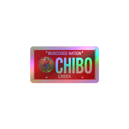 Chibo Creek Muscogee Nation License Plate Sticker — Kiss-Cut Vinyl Decal