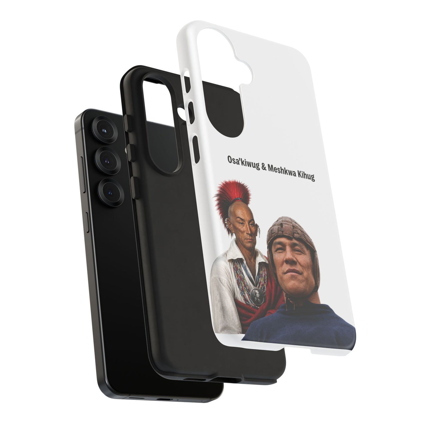 Sac&Fox Phone Case — 'Blackhawk' Raven Crest Protective Tough Case