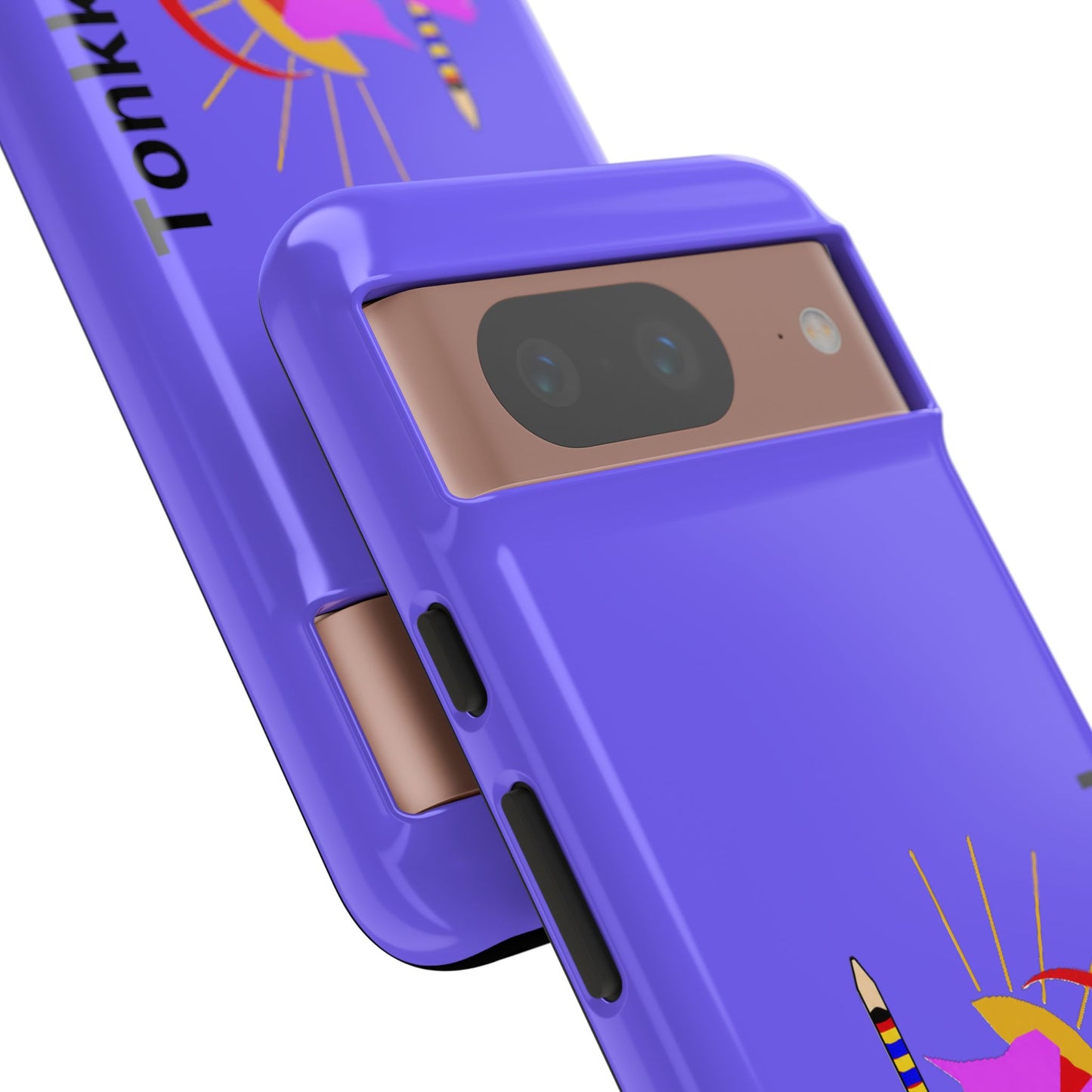 Tonkawa Phone Case — Tonkkaweya Sunrise Design (Protective Purple Hard Shell)