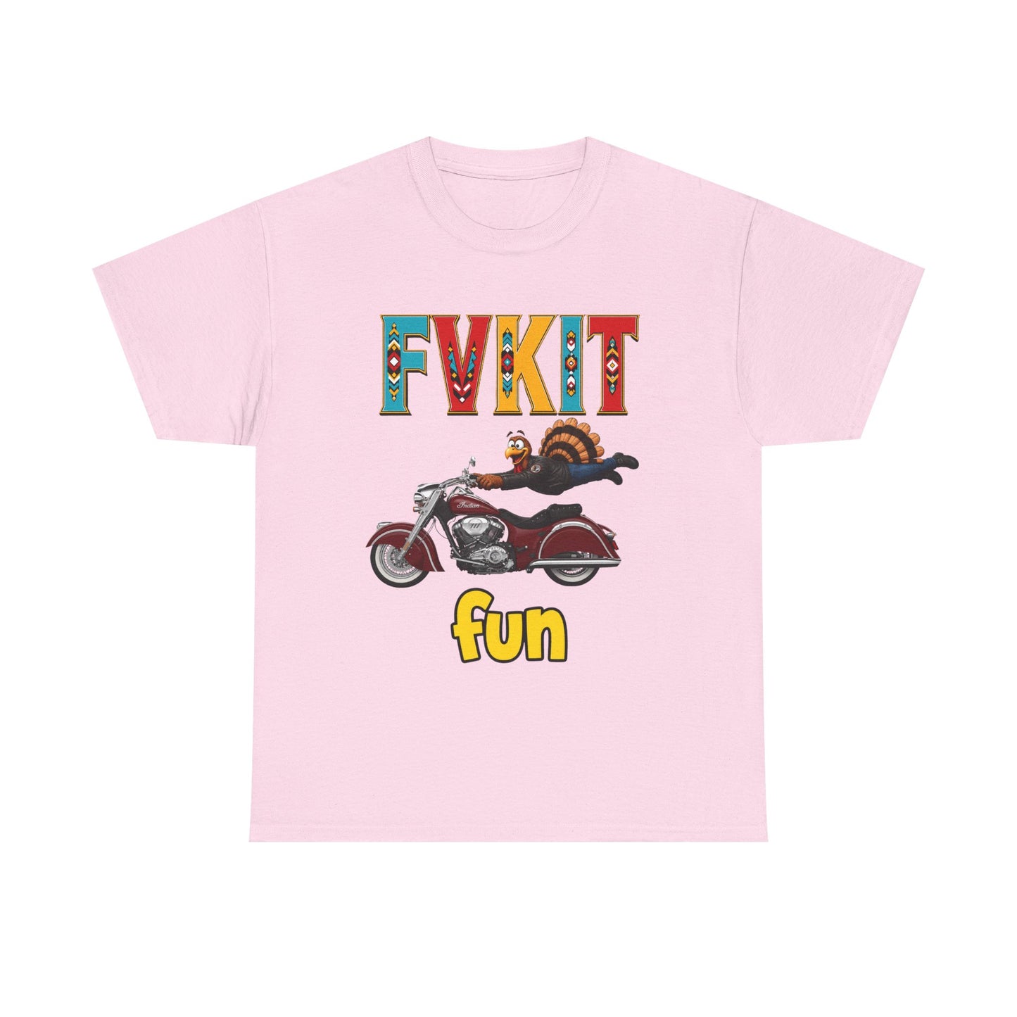 Turkey Motorcycle  Graphic Tee — Retro Rider Humor T-Shirt