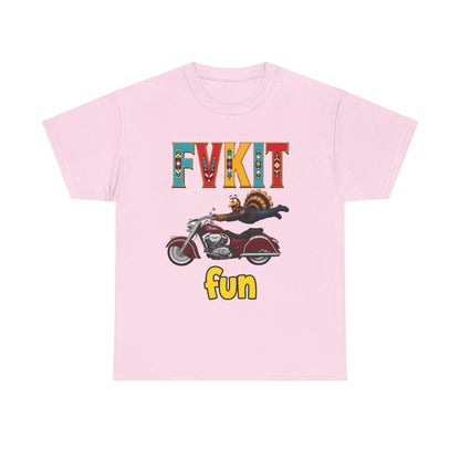 Turkey Motorcycle  Graphic Tee — Retro Rider Humor T-Shirt