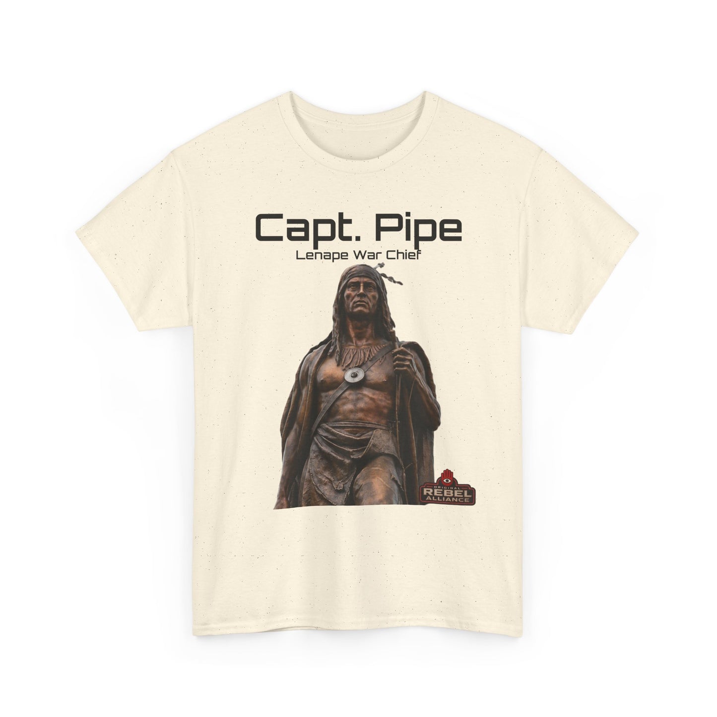 Capt. Pipe Lemape War Chief T‑Shirt — Native Warrior Graphic Tee