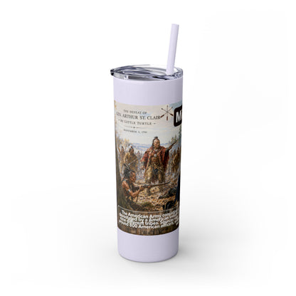 Miami Tribe Historical Skinny Tumbler 20oz — Native American Heritage Travel Cup