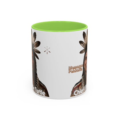 Miami Ceramic Mug — 'Chief Little Turtle' Native Warrior Portrait (11oz & 15oz)