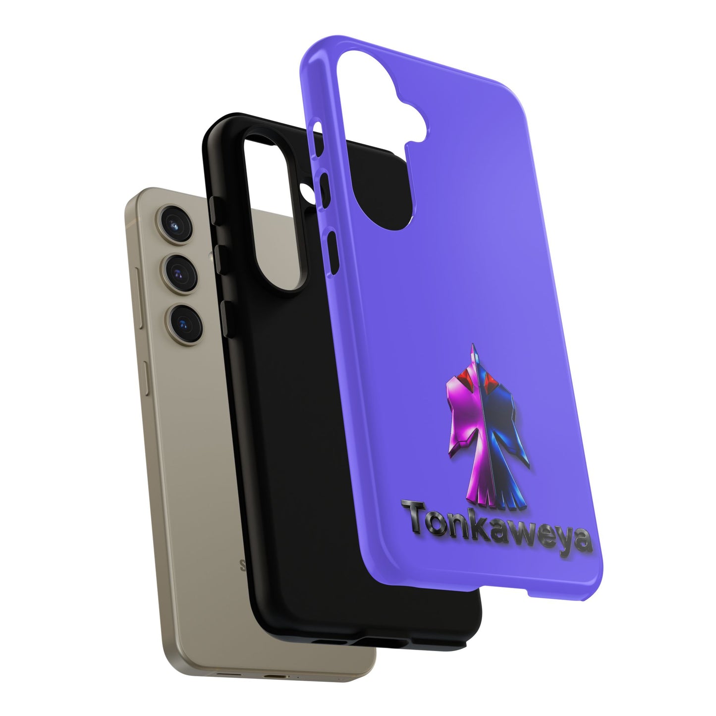 Tonkawa Phone Case — Tonkkaweya Sunrise Design (Protective Purple Hard Shell)