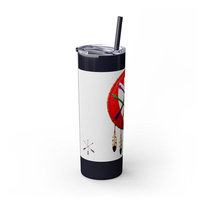 Peoria 20oz Skinny Tumbler with Dreamcatcher Shield Design