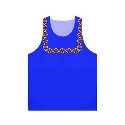 Chahta Blue Diamond Yoke Tank Top