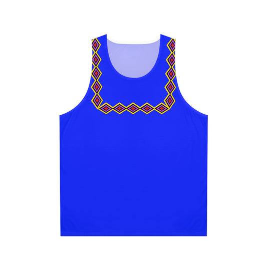Chahta Blue Diamond Yoke Tank Top