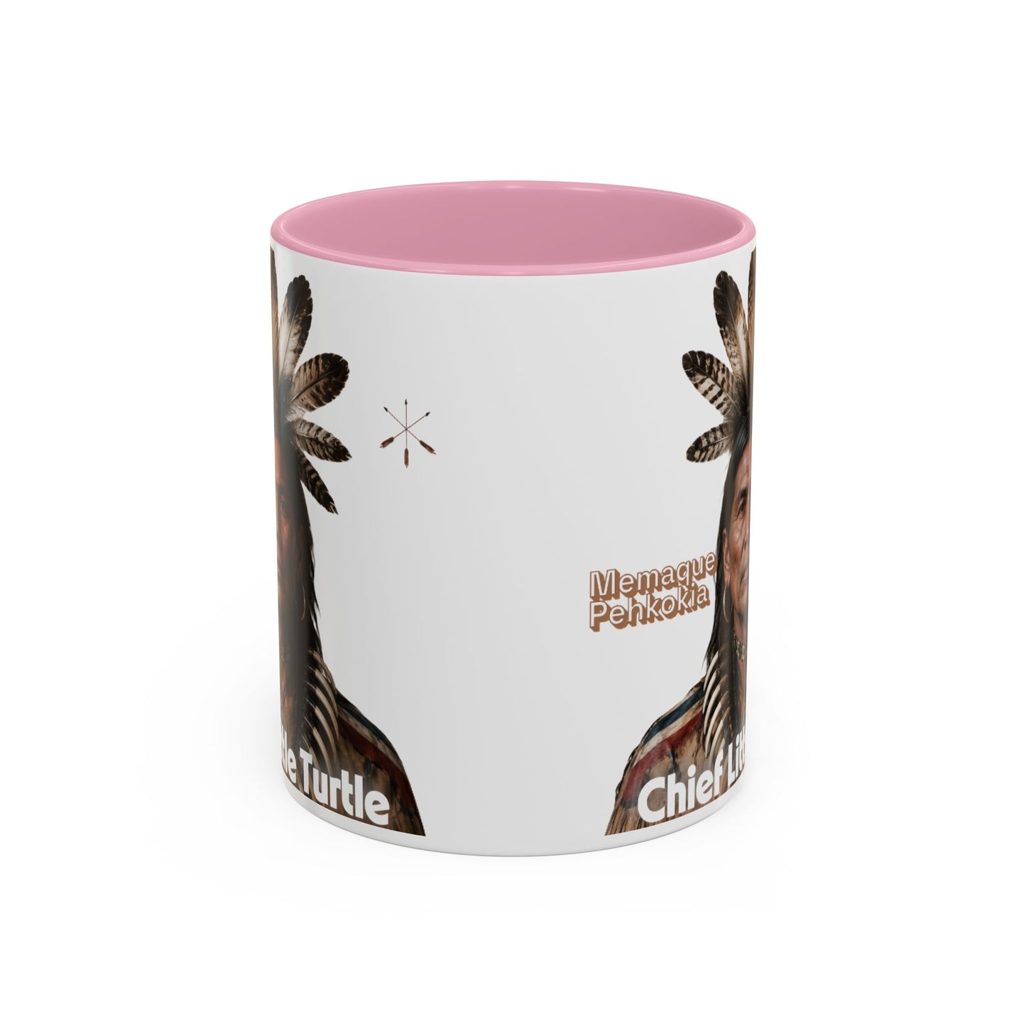 Miami Ceramic Mug — 'Chief Little Turtle' Native Warrior Portrait (11oz & 15oz)