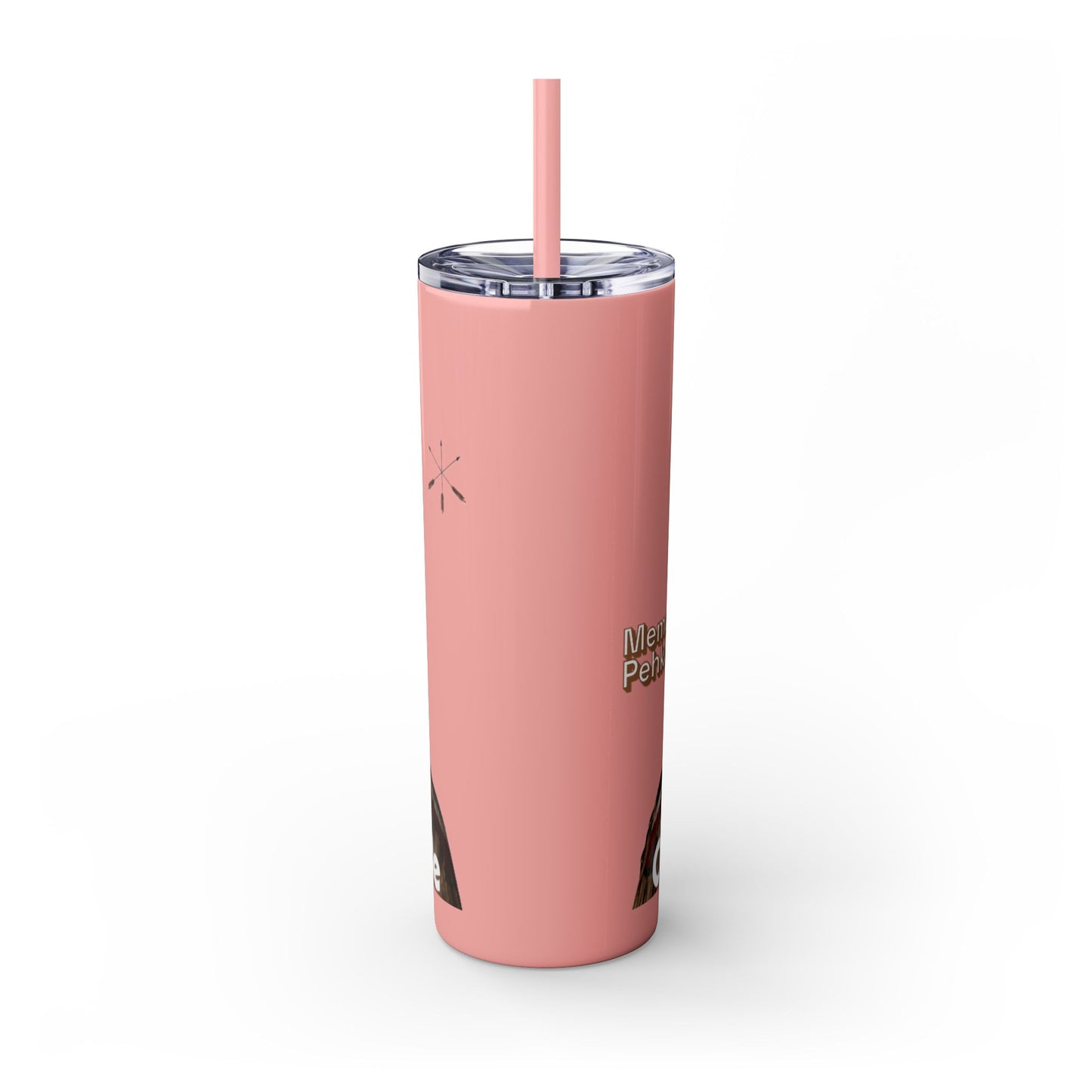 Miami 20oz Skinny Tumbler with Straw — Native Chief Portrait Travel Cup