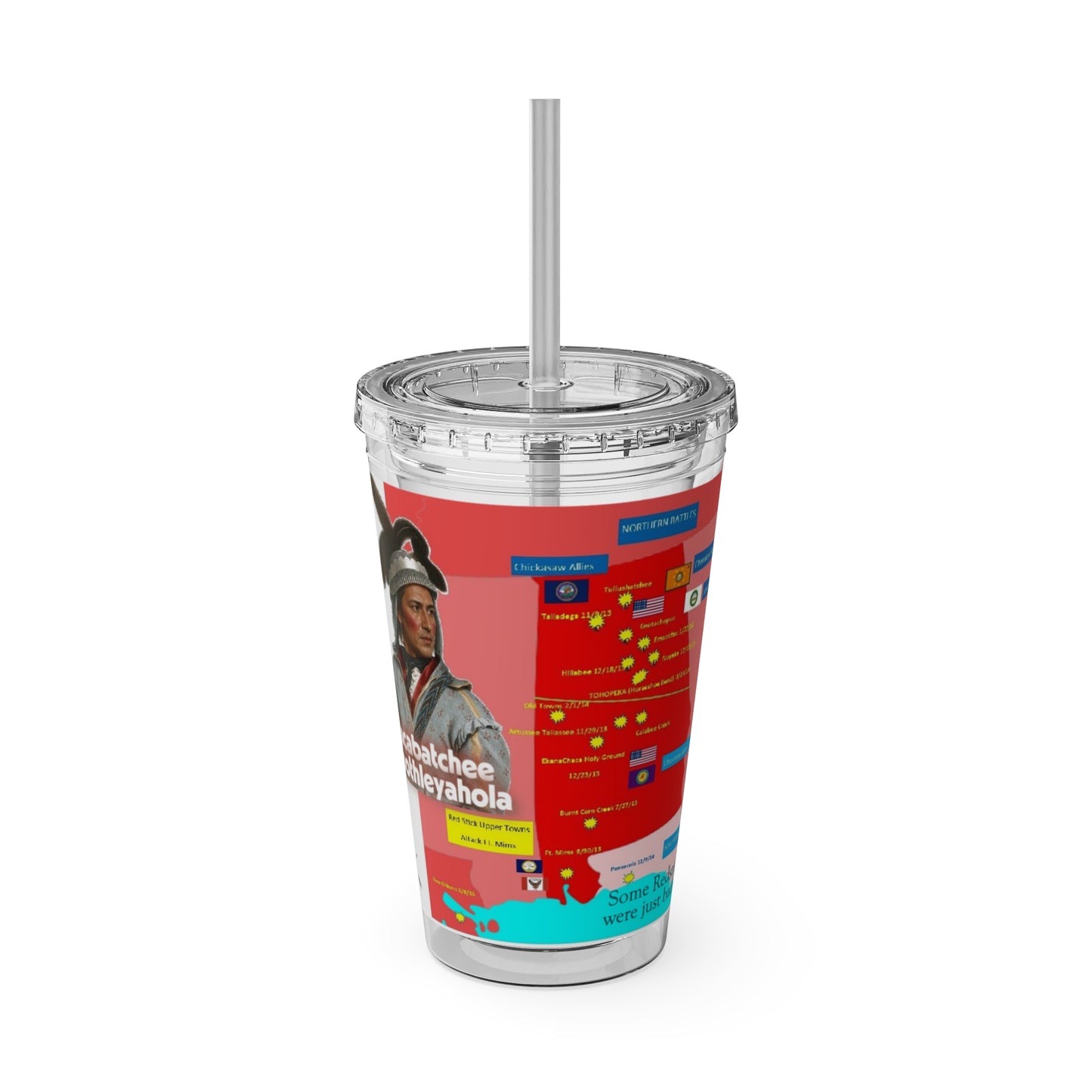 Opothleyahola Sunsplash Tumbler with Straw, 16oz