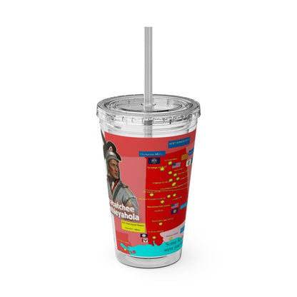 Opothleyahola Sunsplash Tumbler with Straw, 16oz