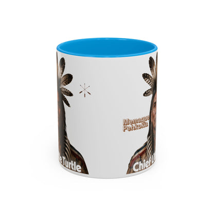 Miami Ceramic Mug — 'Chief Little Turtle' Native Warrior Portrait (11oz & 15oz)