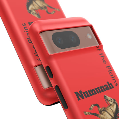 Comanche Numunah Horse Phone Case — 'Lords of the Plains' Red Protective Case