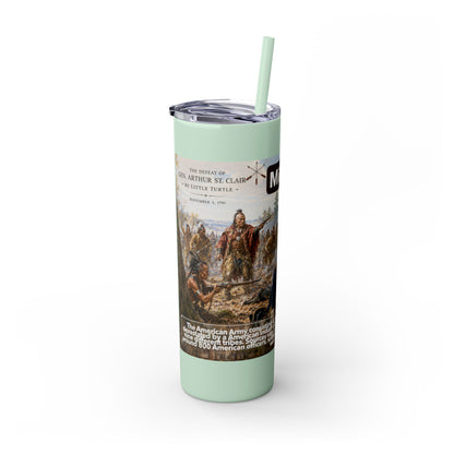 Miami Tribe Historical Skinny Tumbler 20oz — Native American Heritage Travel Cup