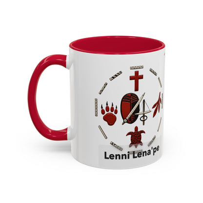 Delaware East Lenni Lenape Tribal Ceramic Mug – Native Symbols Coffee Cup (11oz/15oz)