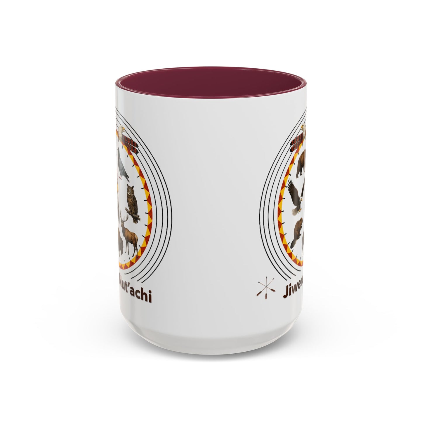 Otoe Missouria Native Animal Circle Mug – 'Jiwere-Nut'achi' Illustrated Coffee Cup (11oz/15oz)