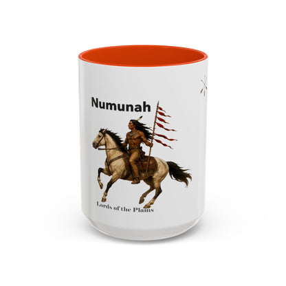 Comanche Numunah ‘Lords of the Plains’ Horseman Coffee Mug — Native Warrior Ceramic Mug (11oz/15oz)