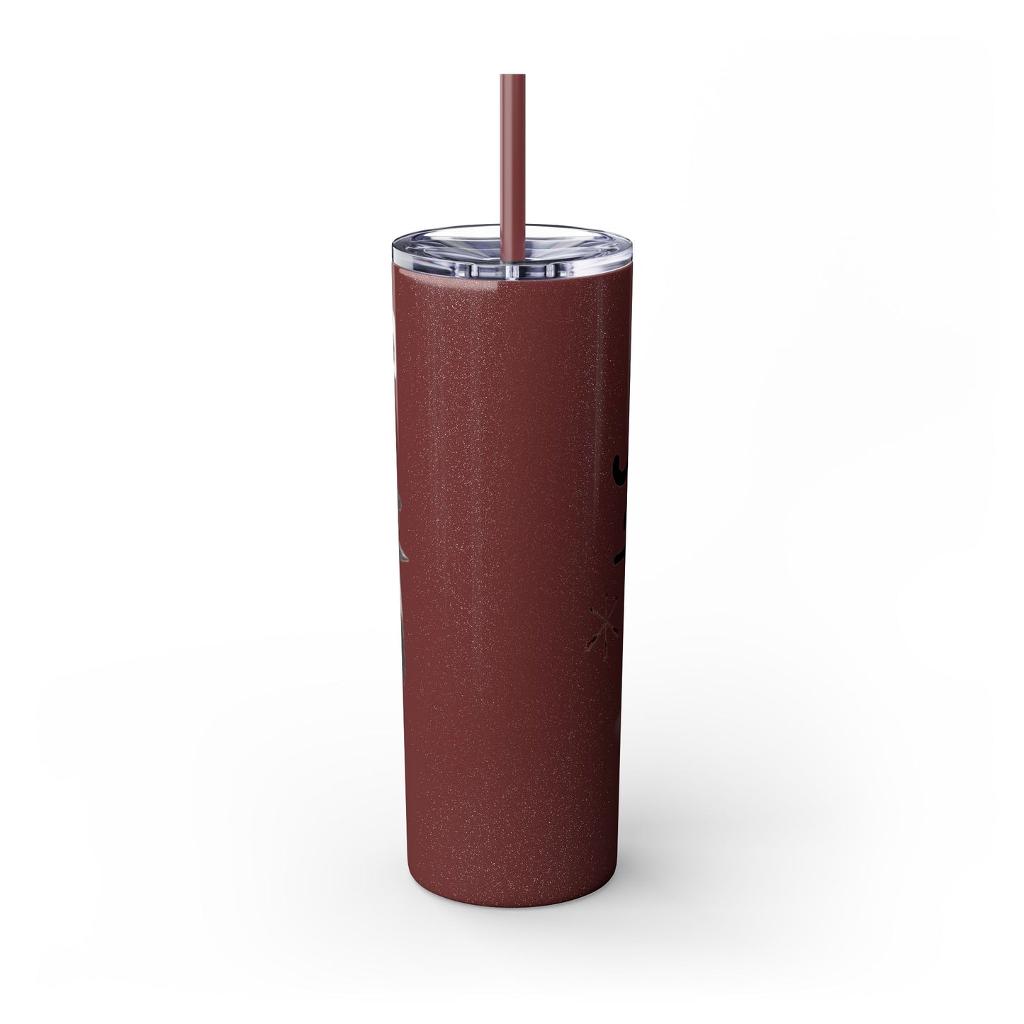 Shawnee East Skinny 20oz Tumbler with Straw — East Shawano River Swan & Otter Design