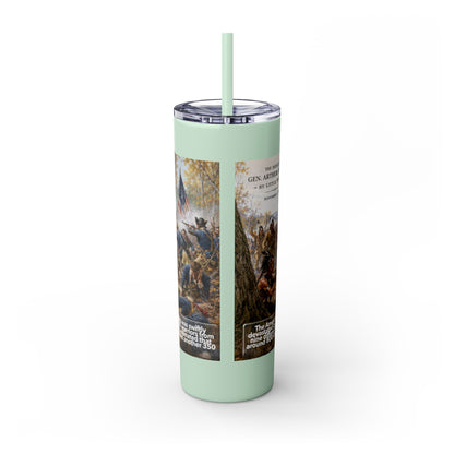 Miami Tribe Historical Skinny Tumbler 20oz — Native American Heritage Travel Cup