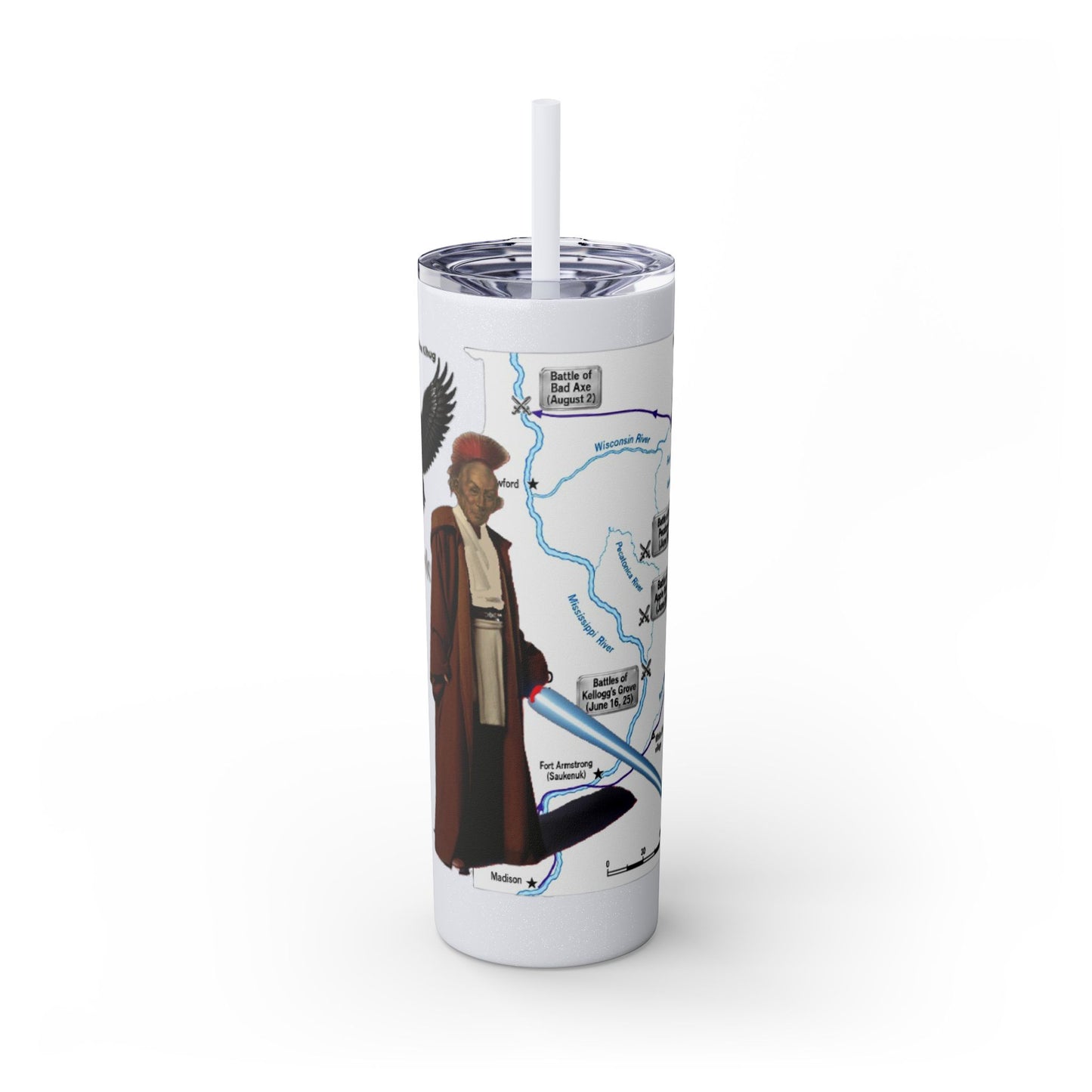 Blackhawk Skinny Tumbler 20oz – "BlackHawk could teach Yoda" Design