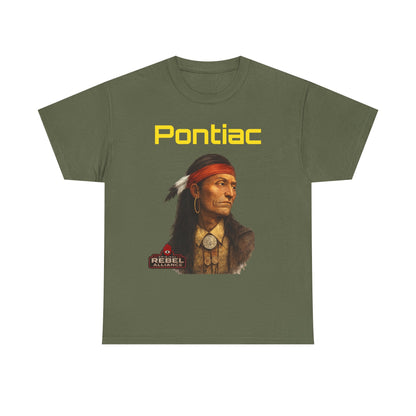 Pontiac Portrait T‑Shirt — Native Chief Graphic Tee