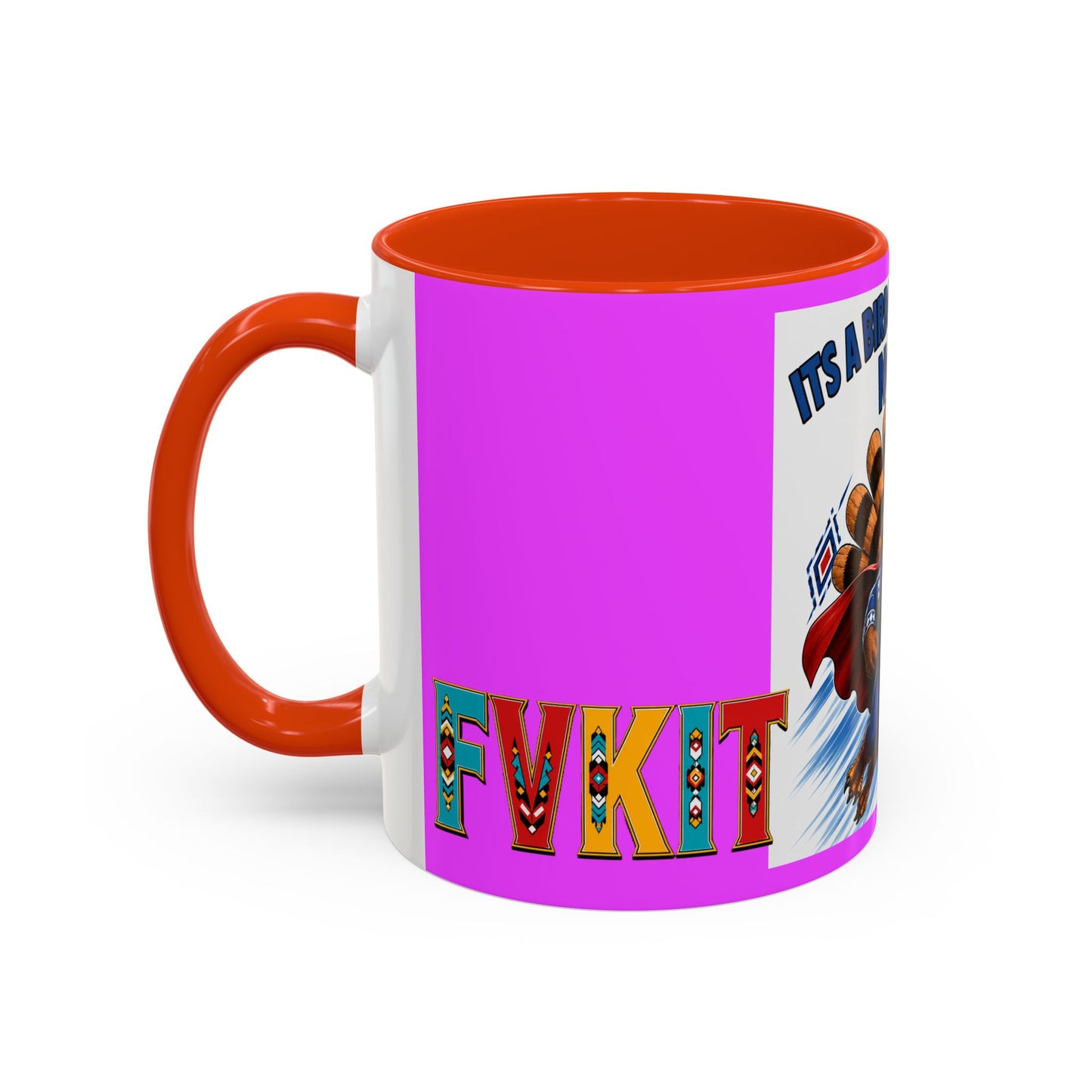 Turkey Coffee Mug — "It’s a Bird! It’s a Plane! No It’s" Colorful 11/15oz Mug
