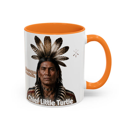 Miami Ceramic Mug — 'Chief Little Turtle' Native Warrior Portrait (11oz & 15oz)