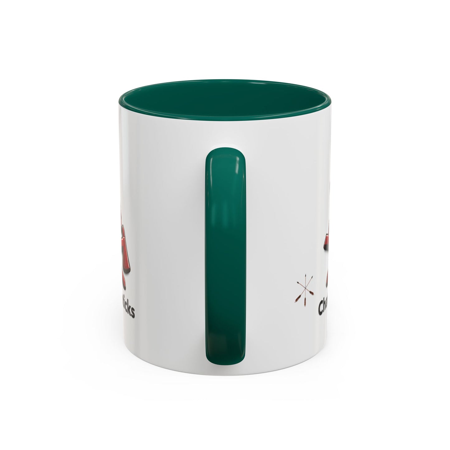 Pawnee Chaticks Si Chaticks Red Wolf Logo Mug — Funny Novelty Coffee Cup (11oz, 15oz)