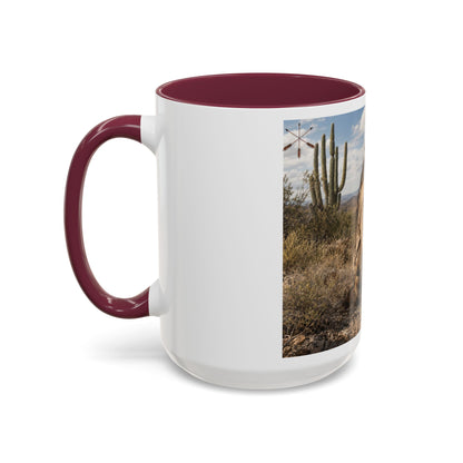 Ft. Sill Apache Desert Scene Coffee Mug — 'N'de' Southwest Landscape 11/15oz